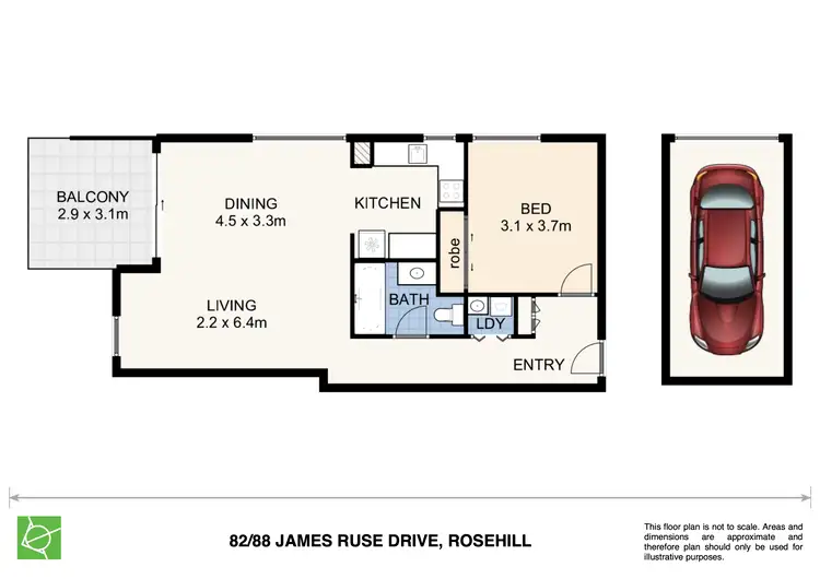 Floorplan of Homely unit listing, 82/88 James Ruse Drive, Rosehill NSW 2142