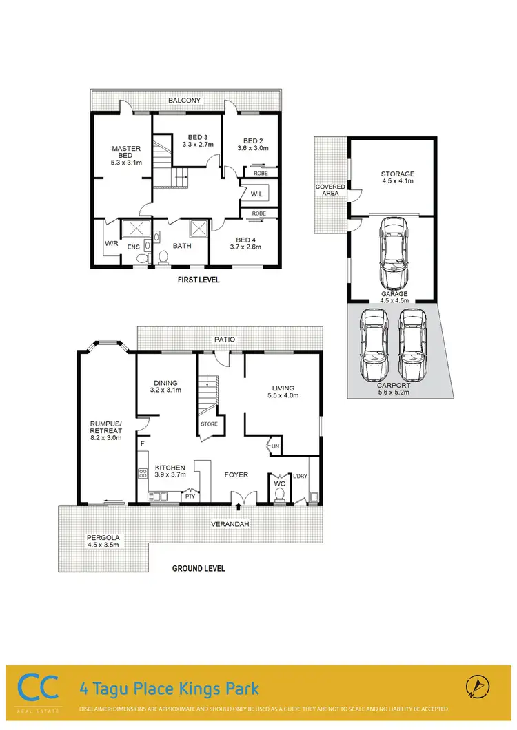 Floorplan of Homely house listing, 4 Tagu Place, Kings Park NSW 2148