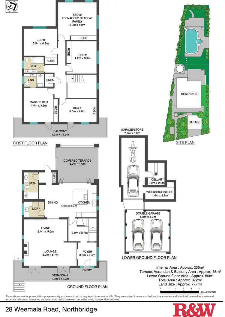 Floorplan of Homely house listing, 28 Weemala Road, Northbridge NSW 2063