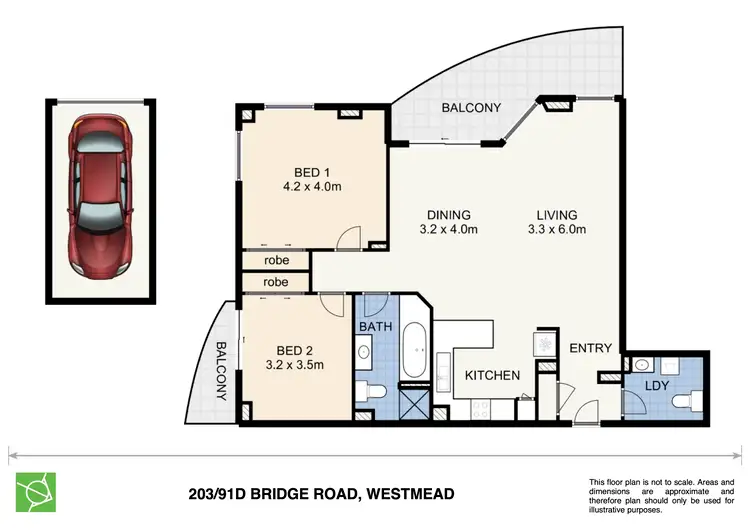 Floorplan of Homely unit listing, 203/91D Bridge Road, Westmead NSW 2145