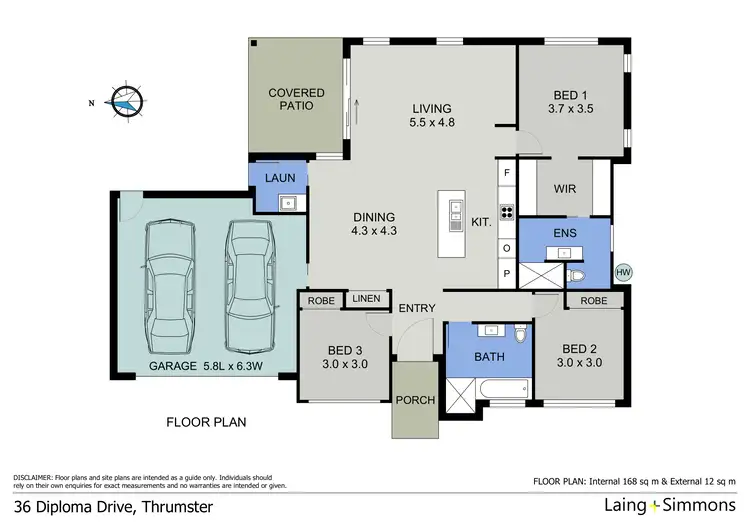 Floorplan of Homely house listing, 36 Diploma Drive, Port Macquarie NSW 2444