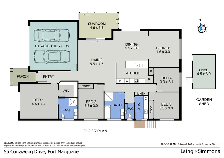 Floorplan of Homely house listing, 56 Currawong Drive, Port Macquarie NSW 2444