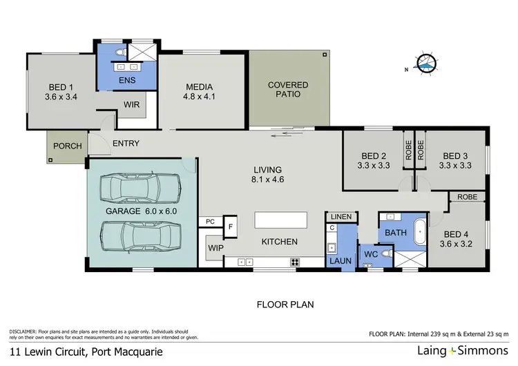 Floorplan of Homely house listing, 11 Lewin Circuit, Port Macquarie NSW 2444