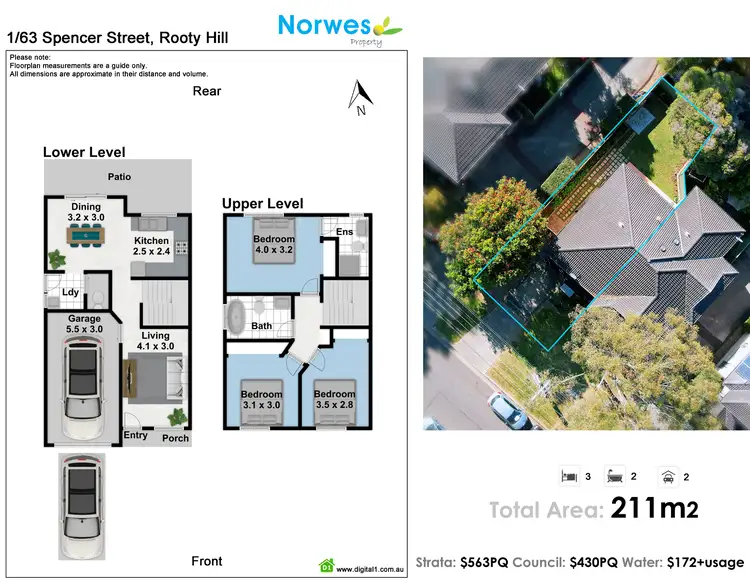 Floorplan of Homely house listing, 1/63 Spencer St, Rooty Hill NSW 2766