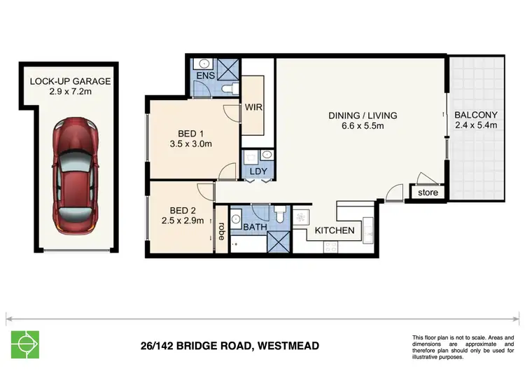 Floorplan of Homely unit listing, 26/142-148 Bridge Road, Westmead NSW 2145