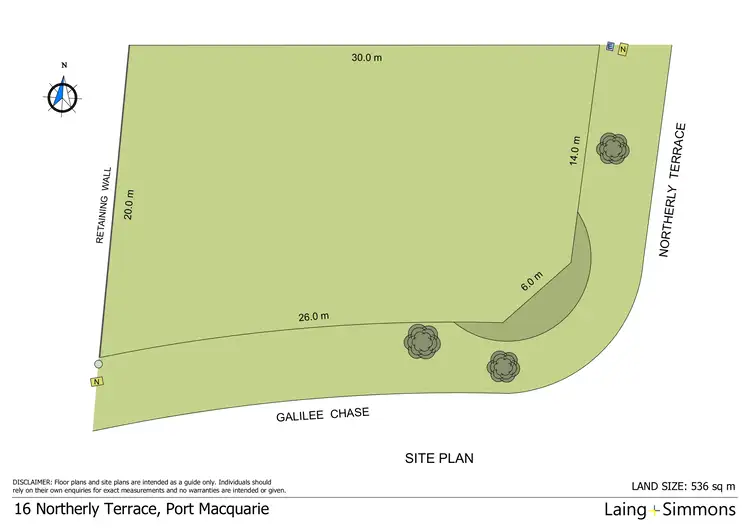Floorplan of Homely land listing, 16 Northerly Terrace, Port Macquarie NSW 2444