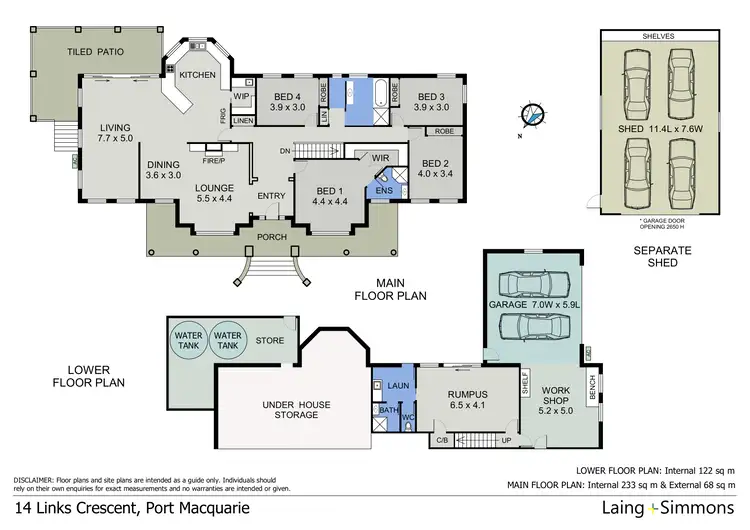 Floorplan of Homely house listing, 14 Links Crescent, Port Macquarie NSW 2444