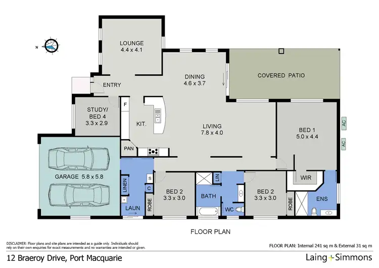Floorplan of Homely house listing, 12 Braeroy Drive, Port Macquarie NSW 2444