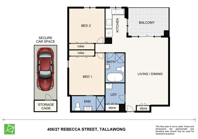 Floorplan of Homely unit listing, 405/27 Rebecca Street, Tallawong NSW 2762