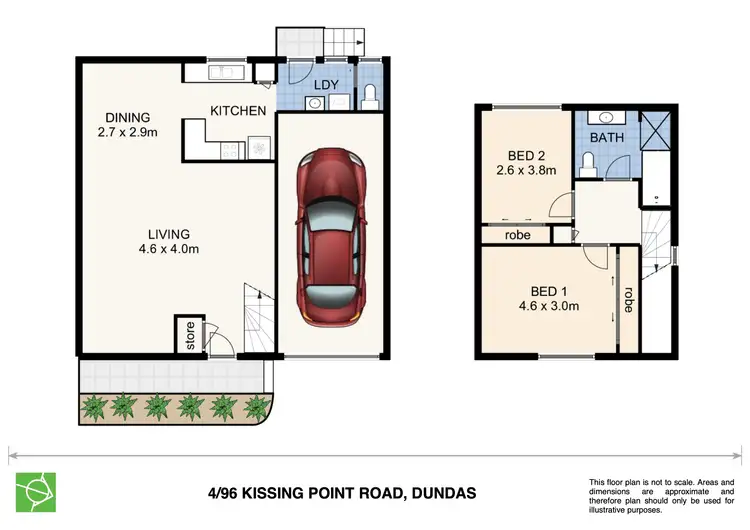Floorplan of Homely townhouse listing, 4/96 Kissing Point Road, Dundas NSW 2117