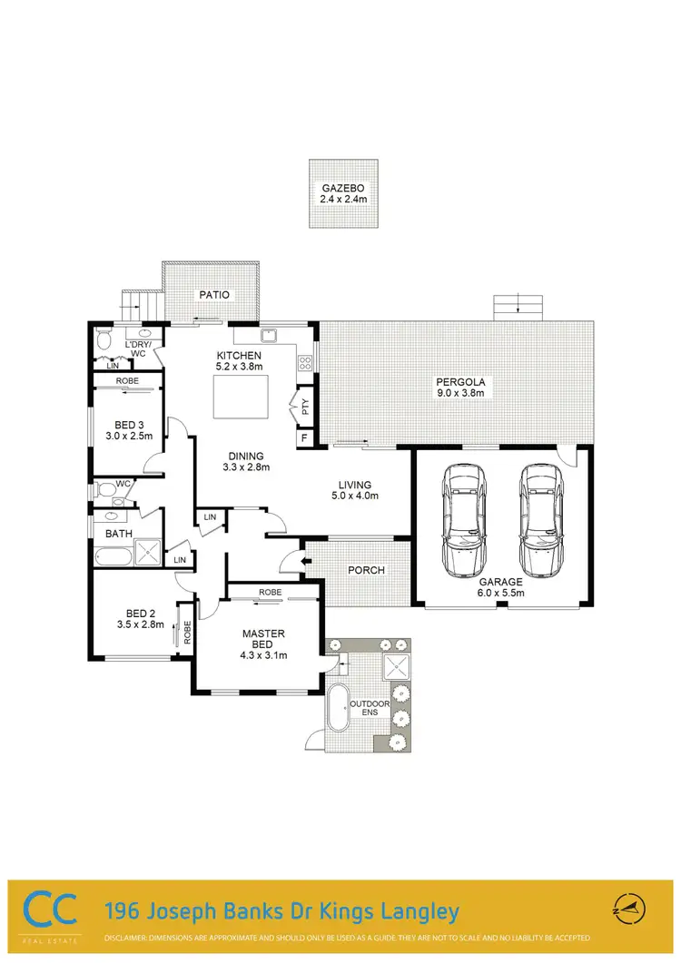 Floorplan of Homely house listing, 196 Joseph Banks Drive, Kings Langley NSW 2147