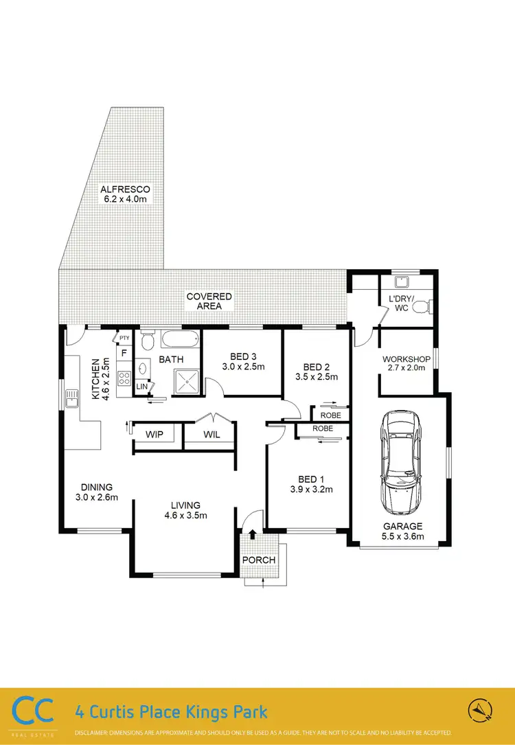 Floorplan of Homely house listing, 4 Curtis Pl, Kings Park NSW 2148