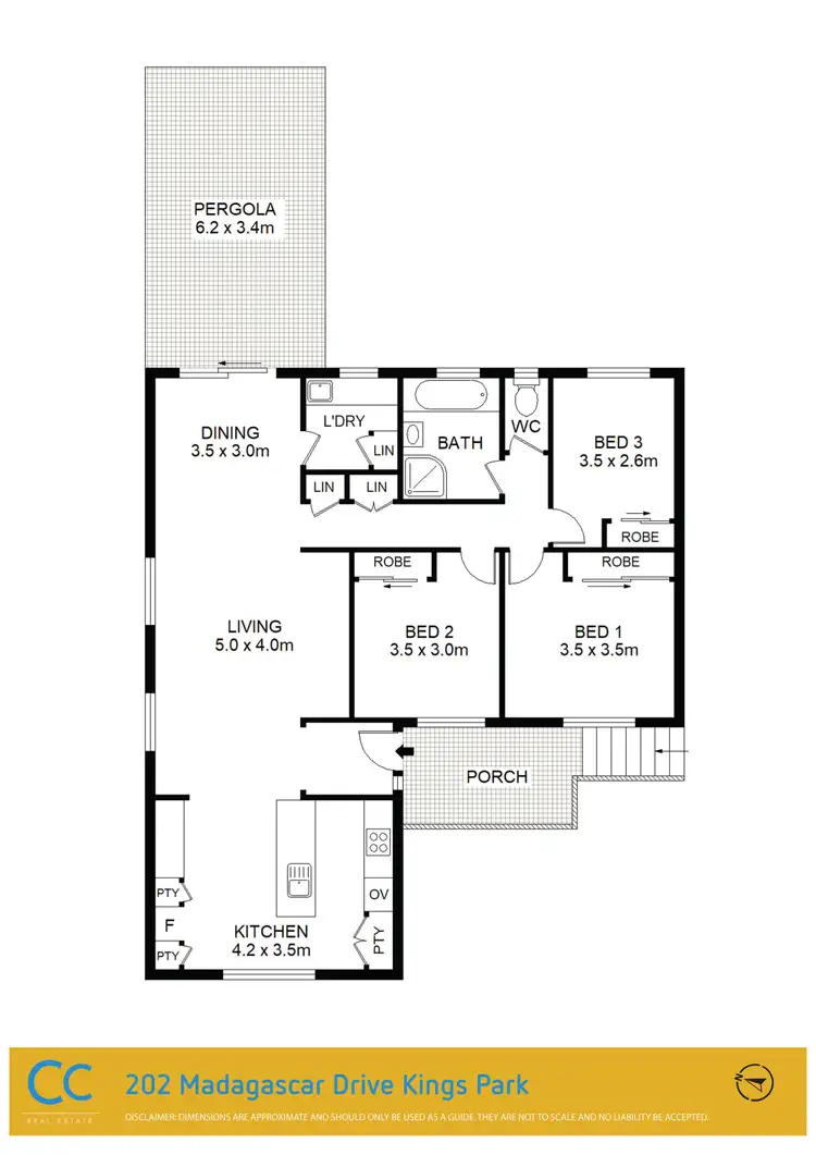 Floorplan of Homely house listing, 202 Madagascar Drive, Kings Park NSW 2148