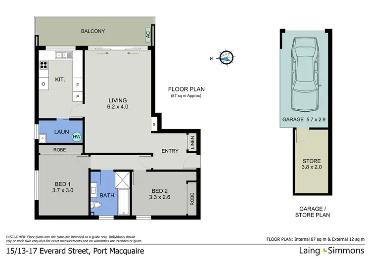 Floorplan of Homely unit listing, 15/13-17 Everard Street, Port Macquarie NSW 2444