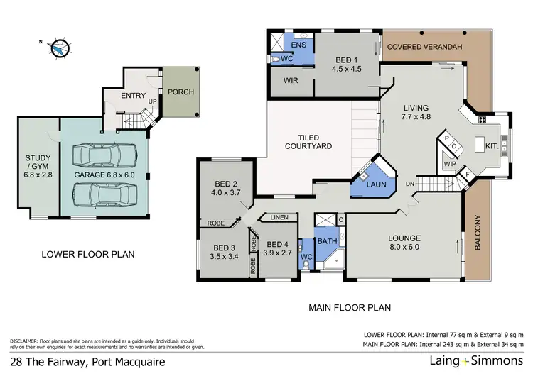 Floorplan of Homely house listing, 28 The Fairway, Port Macquarie NSW 2444