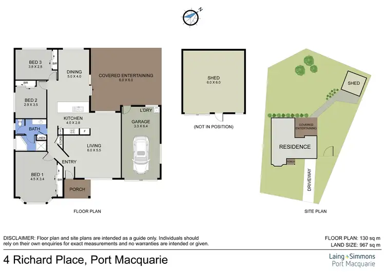 Floorplan of Homely house listing, 4 Richard Place, Port Macquarie NSW 2444