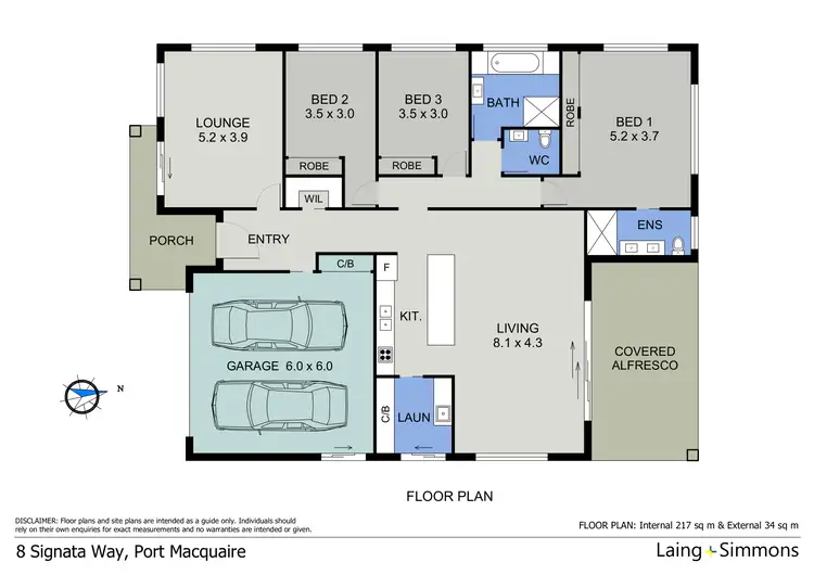 Floorplan of Homely house listing, 8 Signata Way, Port Macquarie NSW 2444