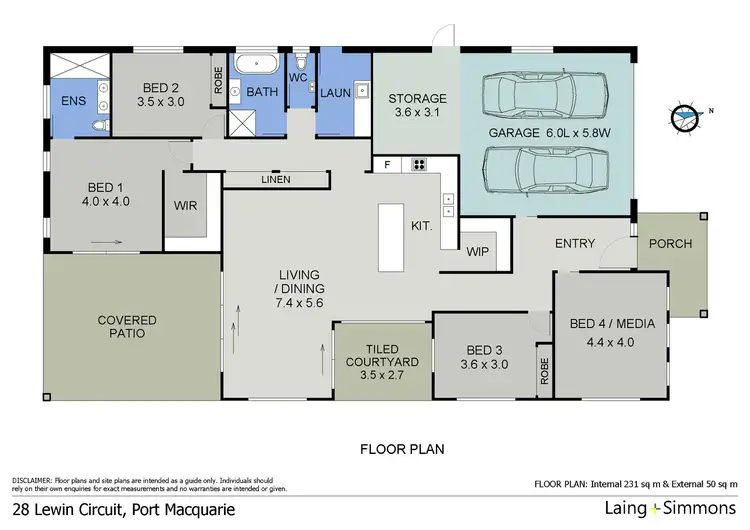 Floorplan of Homely house listing, 28 Lewin Circuit, Port Macquarie NSW 2444