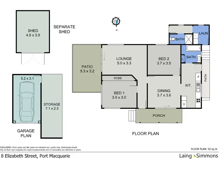 Floorplan of Homely house listing, 8 Elizabeth Street, Port Macquarie NSW 2444