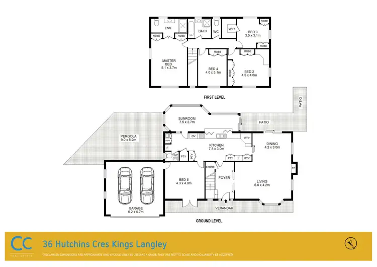 Floorplan of Homely house listing, 36 Hutchins Cres, Kings Langley NSW 2147