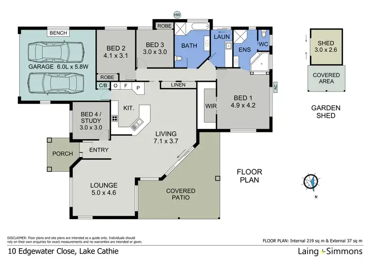 Floorplan of Homely house listing, 10 Edgewater Close, Lake Cathie NSW 2445