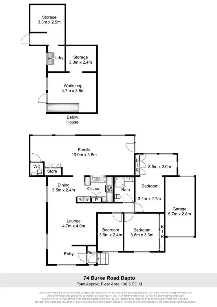 Floorplan of Homely house listing, 74 Burke Road, Dapto NSW 2530