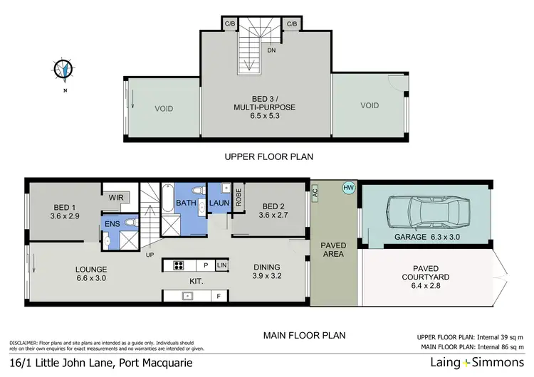 Floorplan of Homely villa listing, 16/1 Little John Lane, Port Macquarie NSW 2444