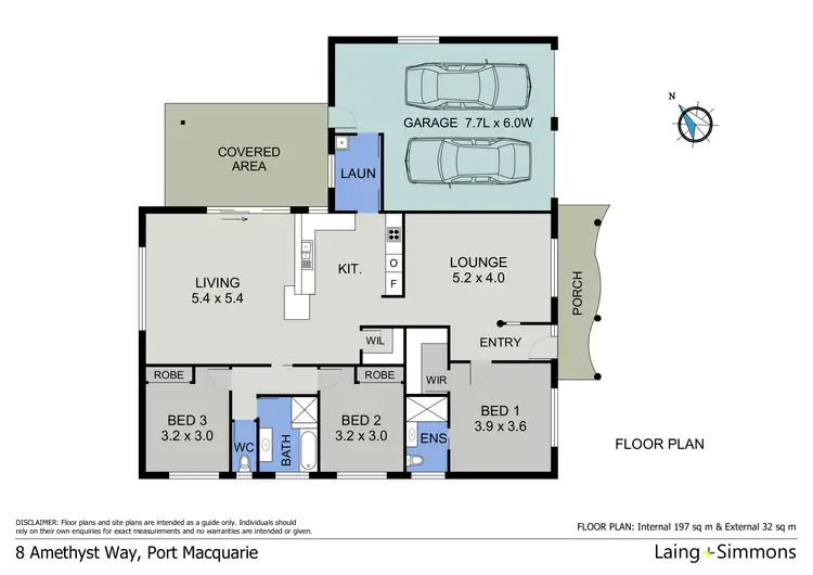 Floorplan of Homely house listing, 8 Amethyst Way, Port Macquarie NSW 2444