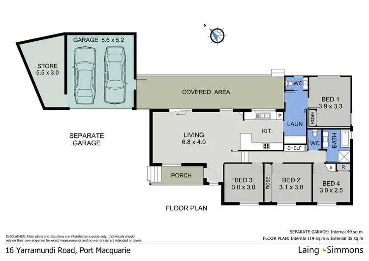 Floorplan of Homely house listing, 16 Yarramundi Road, Port Macquarie NSW 2444