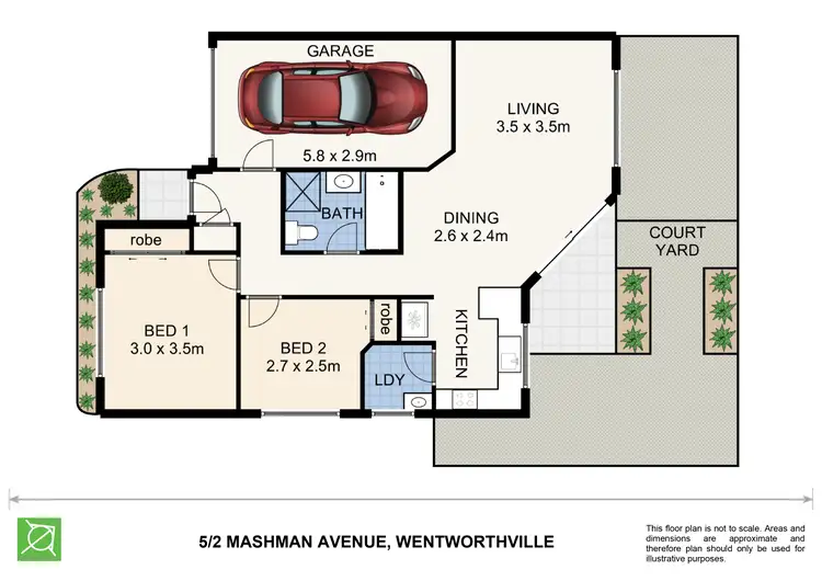 Floorplan of Homely villa listing, 5/2 Mashman Avenue, Wentworthville NSW 2145