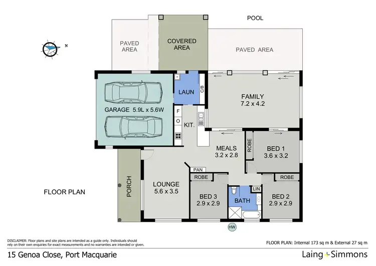 Floorplan of Homely house listing, 15 Genoa Close, Port Macquarie NSW 2444