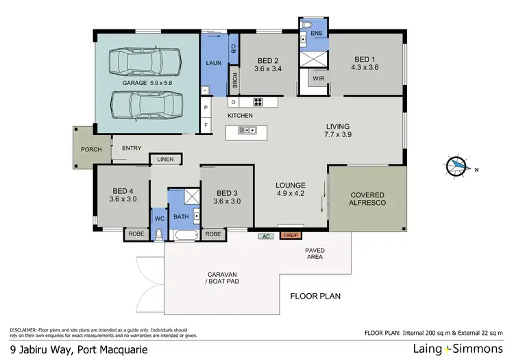 Floorplan of Homely house listing, 9 Jabiru Way, Port Macquarie NSW 2444