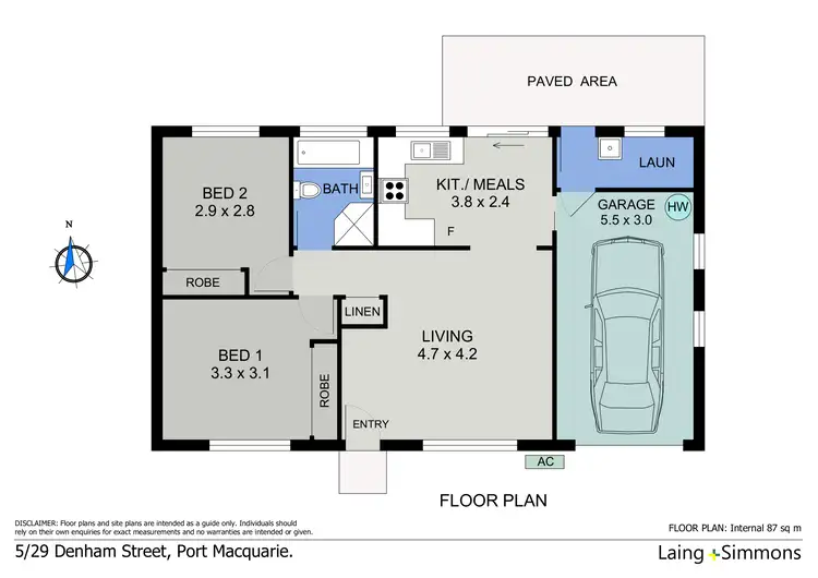 Floorplan of Homely house listing, 5/29 Denham Street, Port Macquarie NSW 2444