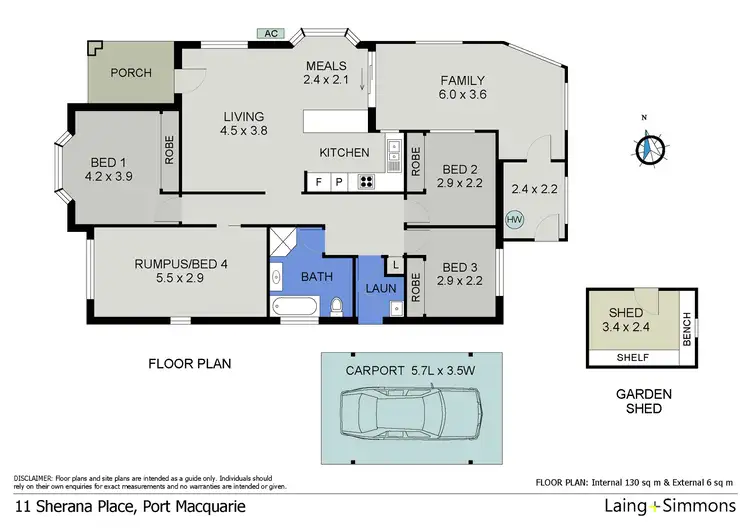 Floorplan of Homely house listing, 11 Sherana Place, Port Macquarie NSW 2444