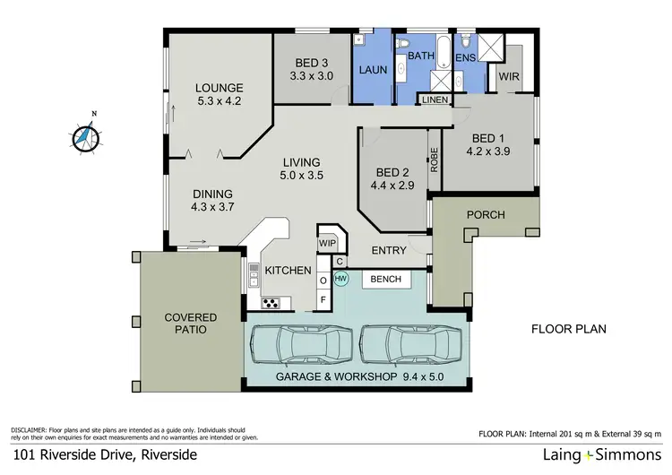 Floorplan of Homely house listing, 101 Riverside Drive, Port Macquarie NSW 2444
