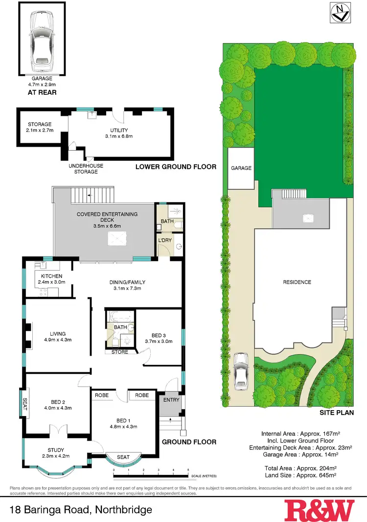 Floorplan of Homely house listing, 18 Baringa Road, Northbridge NSW 2063