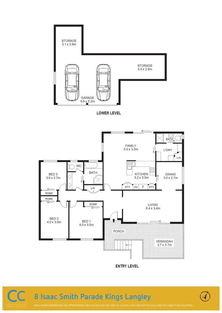 Floorplan of Homely house listing, 8 Isaac Smith Parade, Kings Langley NSW 2147