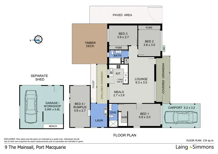 Floorplan of Homely house listing, 9 The Mainsail, Port Macquarie NSW 2444