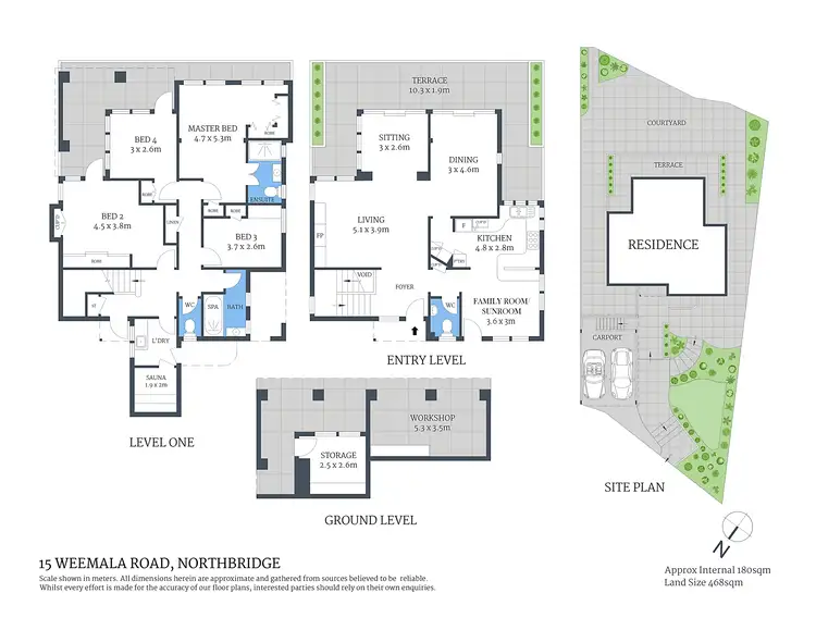Floorplan of Homely house listing, 15 Weemala Road, Northbridge NSW 2063