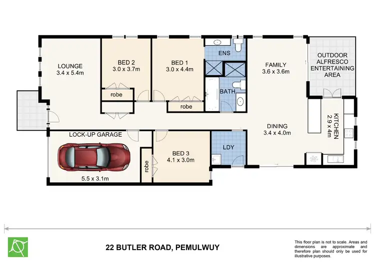 Floorplan of Homely house listing, 22 Butler Road, Pemulwuy NSW 2145