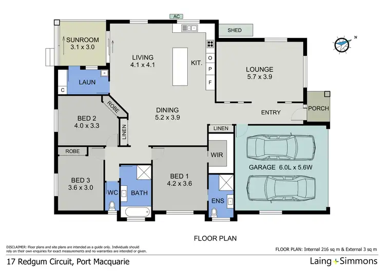 Floorplan of Homely house listing, 17 Redgum Circuit, Port Macquarie NSW 2444