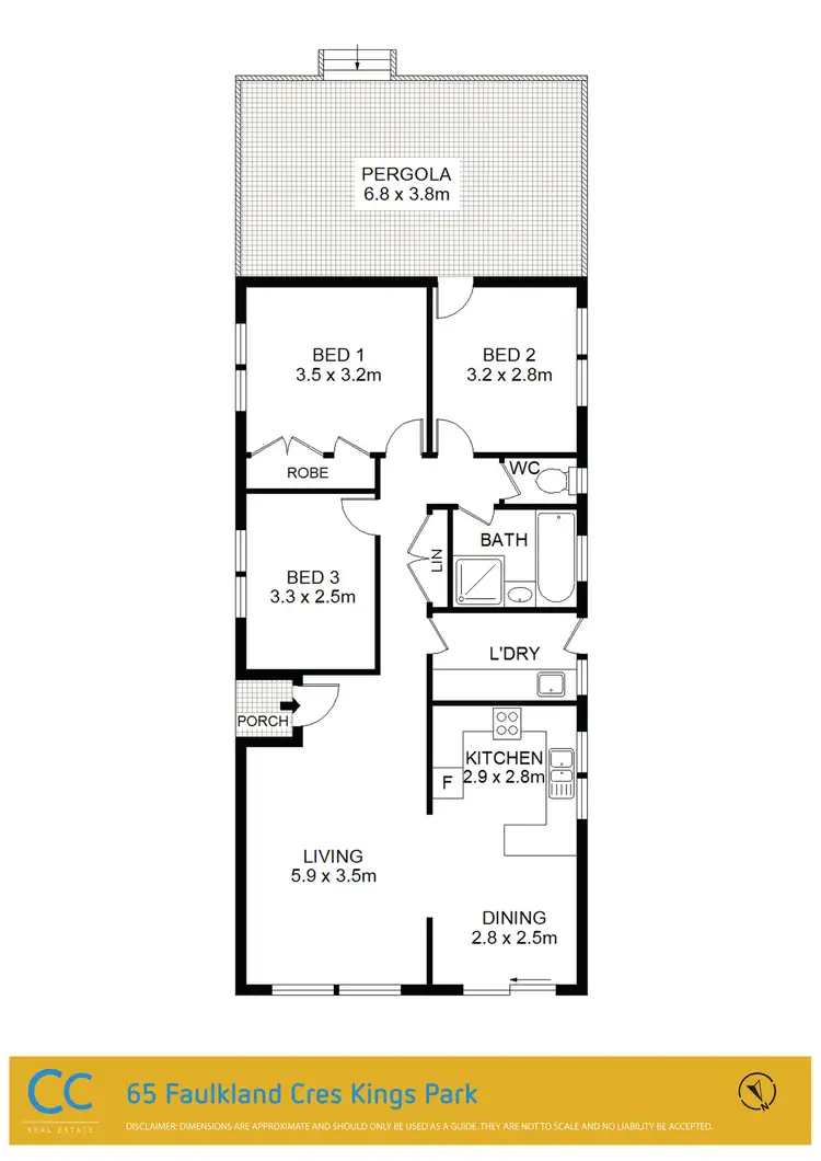 Floorplan of Homely house listing, 65 Faulkland Cres, Kings Park NSW 2148