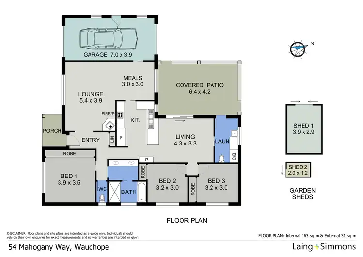 Floorplan of Homely house listing, 54 Mahogany Way, Wauchope NSW 2446