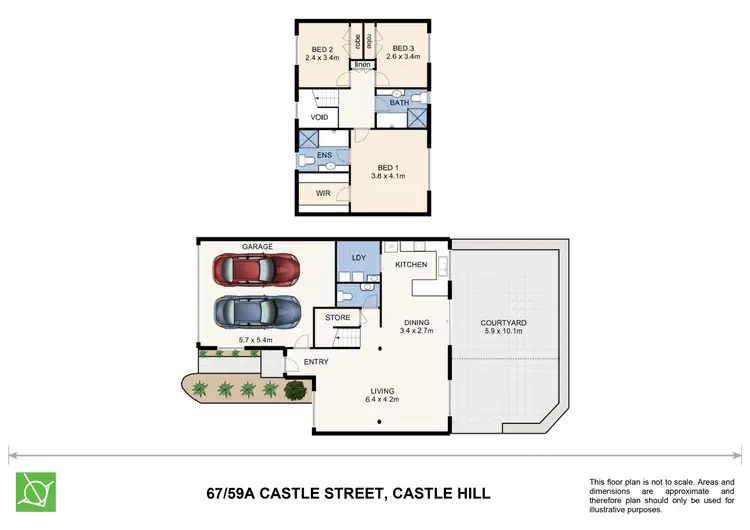Floorplan of Homely townhouse listing, 67/59A Castle Street, Castle Hill NSW 2154