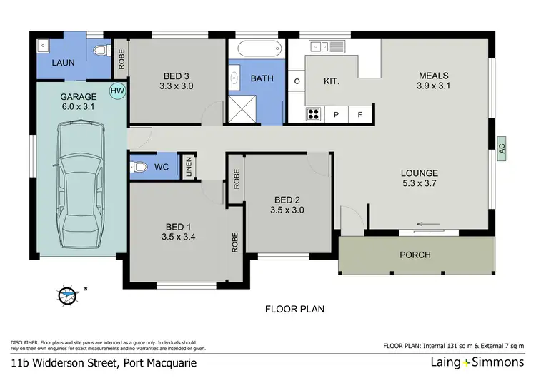 Floorplan of Homely villa listing, 11B Widderson Street, Port Macquarie NSW 2444