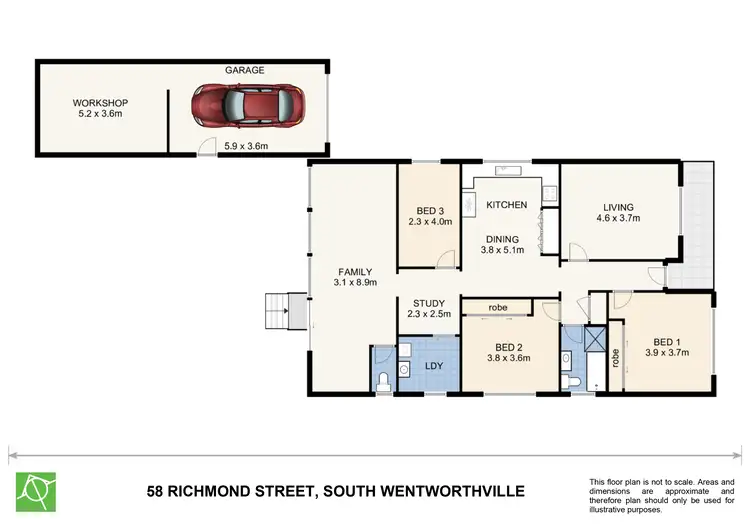 Floorplan of Homely house listing, 58 Richmond Street, South Wentworthville NSW 2145