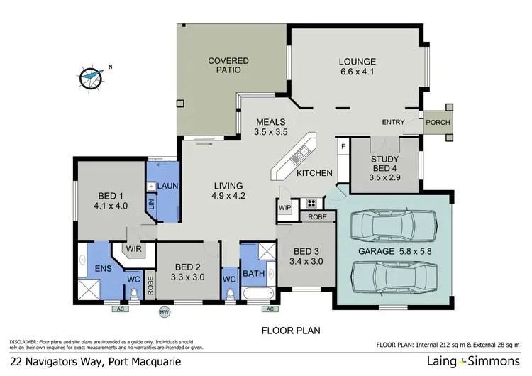 Floorplan of Homely house listing, 22 Navigators Way, Port Macquarie NSW 2444
