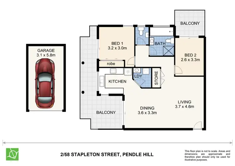 Floorplan of Homely unit listing, 2/58-60 Stapleton Street, Pendle Hill NSW 2145
