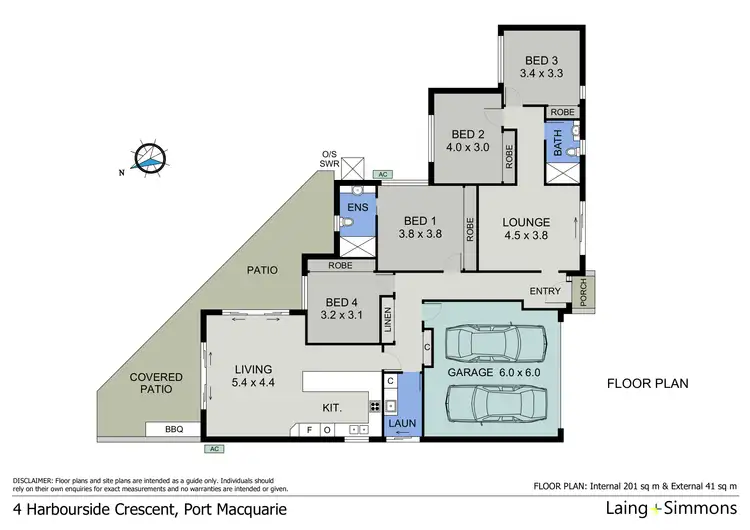Floorplan of Homely house listing, 4 Harbourside Crescent, Port Macquarie NSW 2444