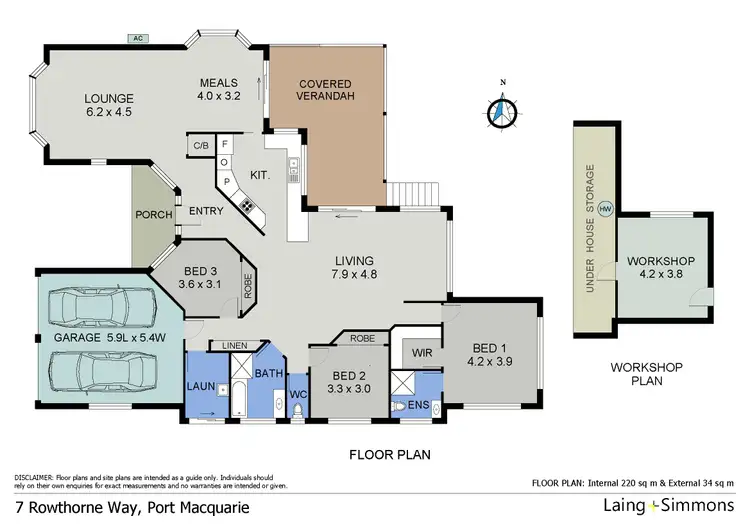 Floorplan of Homely house listing, 7 Rowthorne Way, Port Macquarie NSW 2444